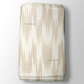 Beige & Brown Ikat Digital Printed Fabric